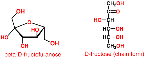 chemical structure of fructose